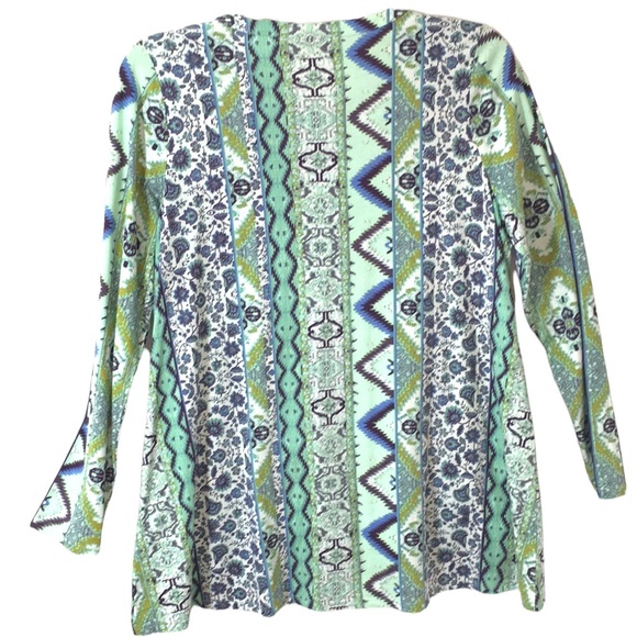 LOGO Lori Goldstein Mint Tunic Shirt - Picture 2 of 11